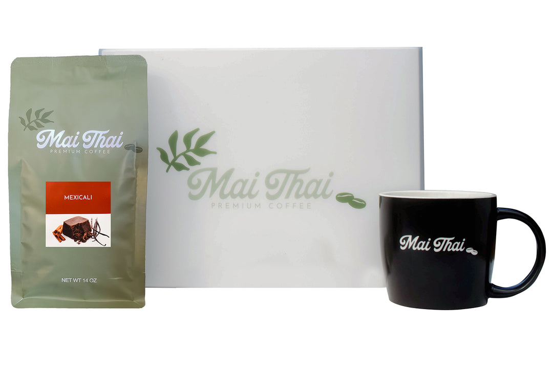 Beautiful Gift Set with Black Coffee Mug